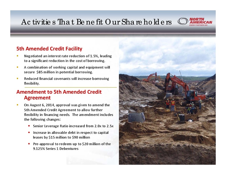 Q4 2014 INVESTOR PRESENTATION – North American Energy Partners Inc. – slide 8