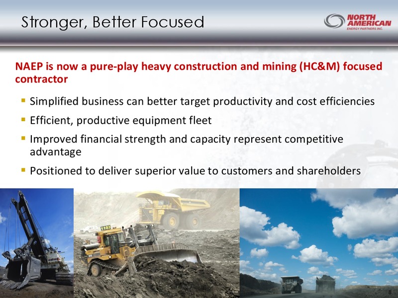 Q2 2014 RESULTS – North American Energy Partners Inc. – slide 8