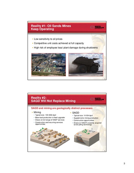 AUGUST 2011 INVESTOR PRESENTATION – North American Energy Partners Inc. – slide 3