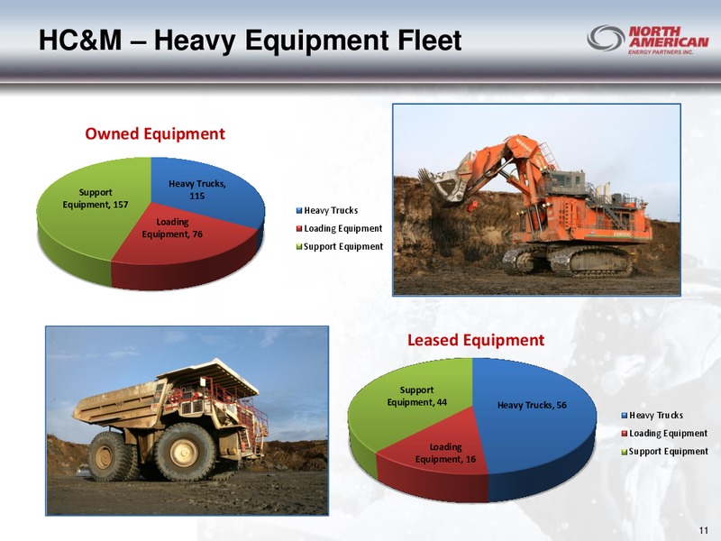 SEPTEMEBER 2013 INVESTOR PRESENTATION – North American Energy Partners Inc. – slide 11
