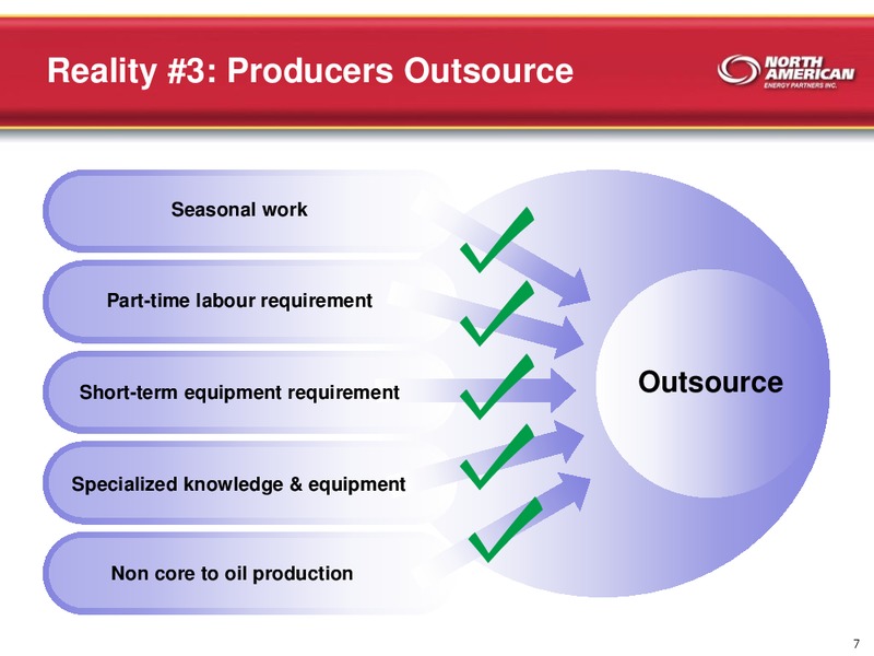 NOVEMBER 2011 INVESTOR PRESENTATION – North American Energy Partners Inc. – slide 7