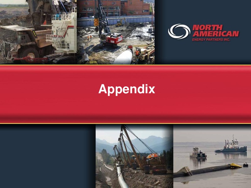 NOVEMBER 2011 INVESTOR PRESENTATION – North American Energy Partners Inc. – slide 33