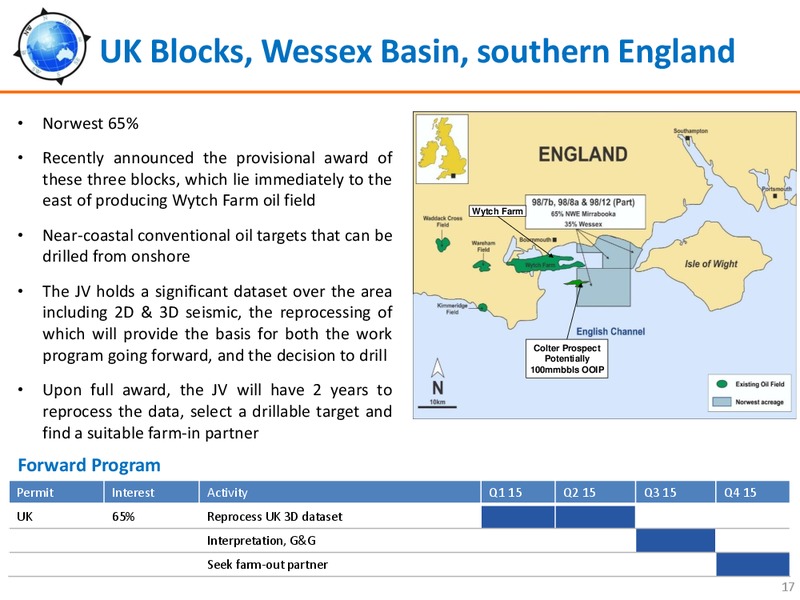 JANUARY 2015 INVESTOR PRESENTATION – Norwest Energy – slide 16