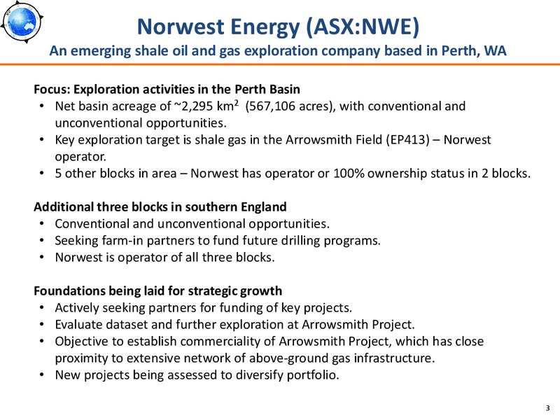 2013 AGM Presentation – Norwest Energy – slide 2
