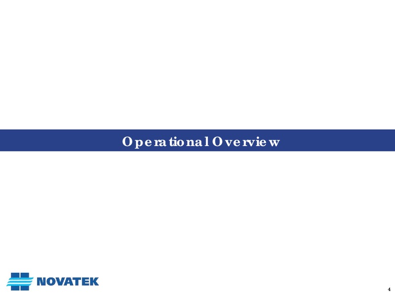Q1 2012 EARNINGS CALL – Novatek – slide 3