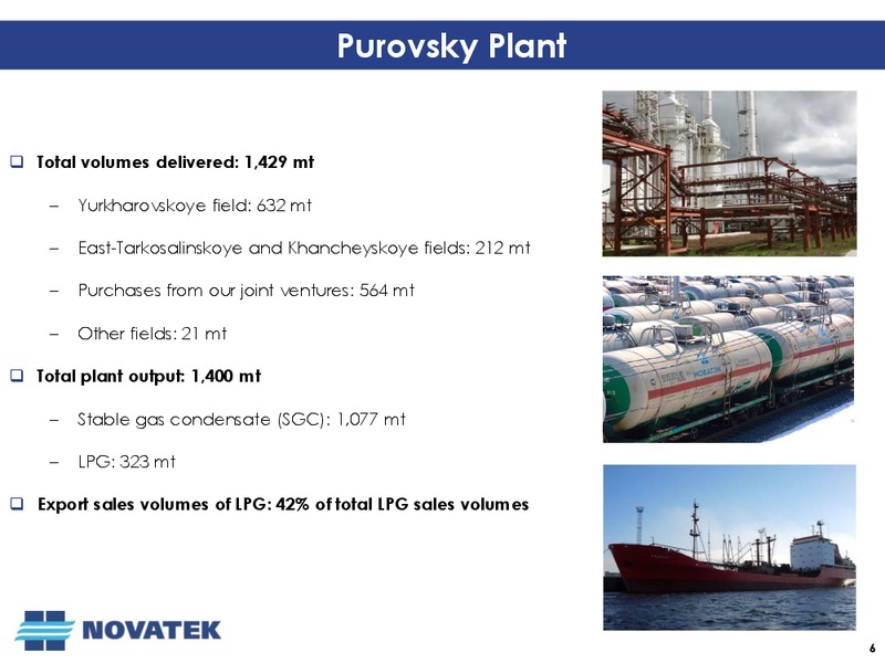 SECOND QUARTER 2014 OPERATIONAL AND FINANCIAL RESULTS – Novatek – slide 5