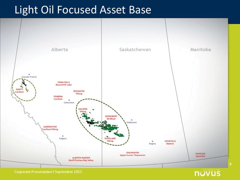 SEPTEMBER 2011 CORPORATE PRESENTATION – Novus Energy Inc. – slide 8
