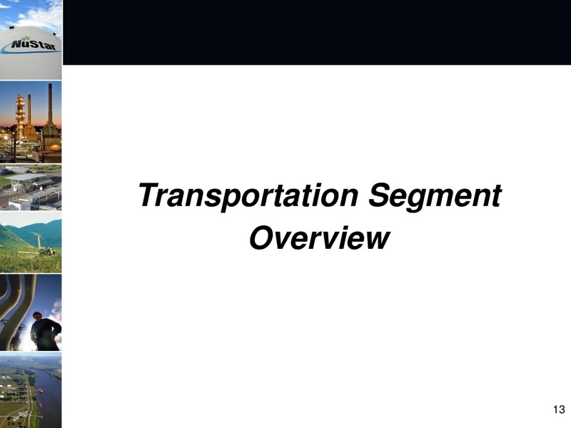 2011 Barclays Capital CEO Energy Power Conference – Nustar Energy L.P. – slide 12