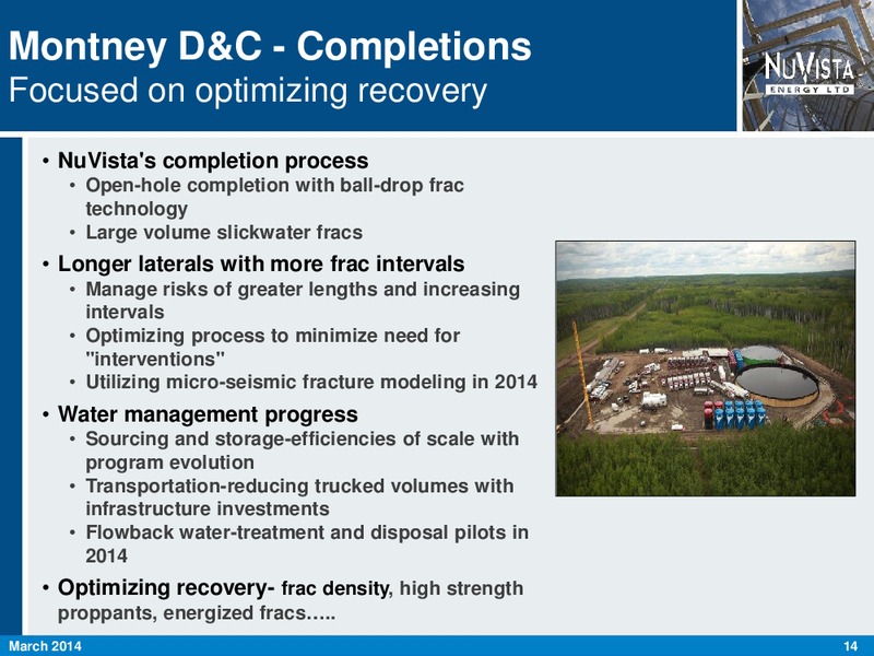CORPORATE PRESENTATION – Nuvista Energy Ltd. – slide 14