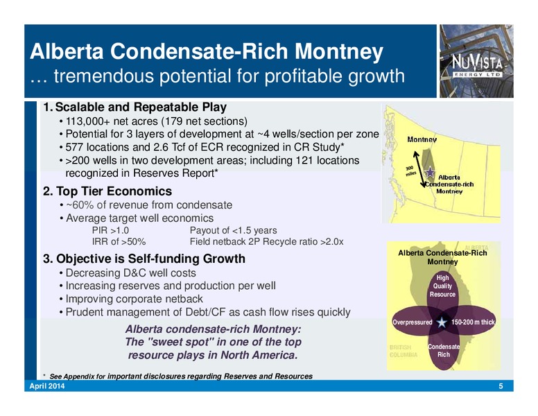 CORPORATE PRESENTATION – Nuvista Energy Ltd. – slide 5