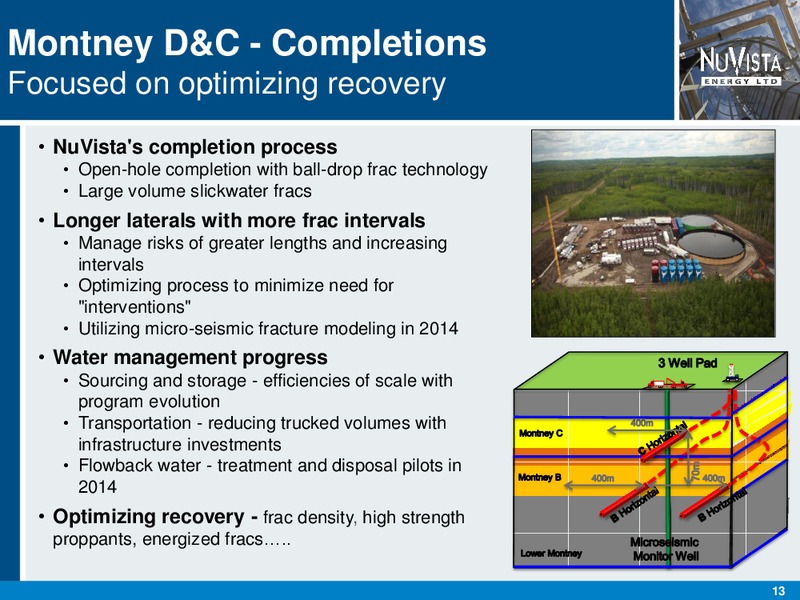 CORPORATE PRESENTATION – Nuvista Energy Ltd. – slide 13
