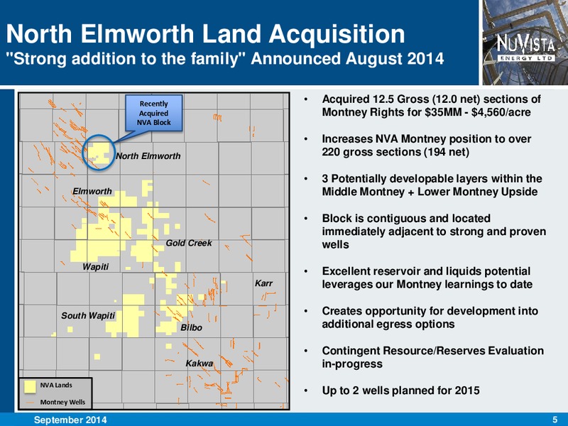 CORPORATE PRESENTATION – Nuvista Energy Ltd. – slide 5