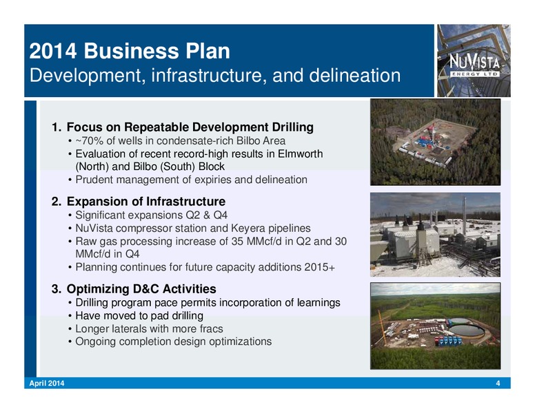 CIBC 17TH ANNUAL ENERGY CONFERENCE – Nuvista Energy Ltd. – slide 4
