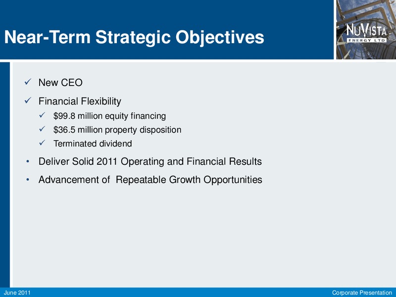 JUNE 2011 CORPORATE PRESENTATION – Nuvista Energy Ltd. – slide 4