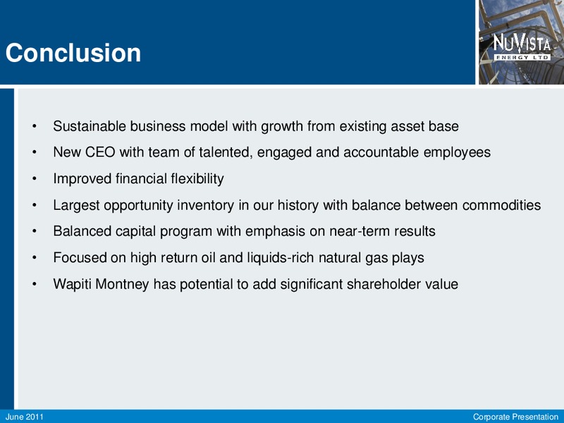 JUNE 2011 CORPORATE PRESENTATION – Nuvista Energy Ltd. – slide 18