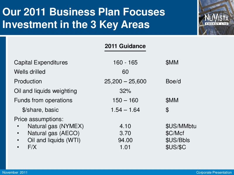 FIRSTENERGY SOCIETE GENERALE ANNUAL ENERGYGROWTH CONFERENCE – Nuvista Energy Ltd. – slide 23