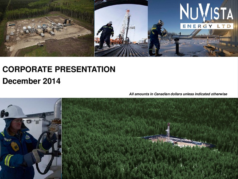 CORPORATE PRESENTATION – Nuvista Energy Ltd. – slide 1