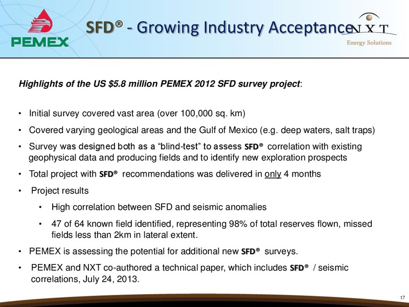 Corporate Presentation – Nxt Energy Solutions, Inc. – slide 16