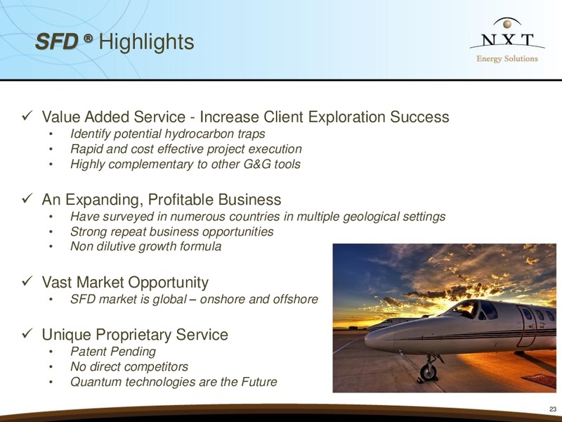 Corporate Presentation – Nxt Energy Solutions, Inc. – slide 22