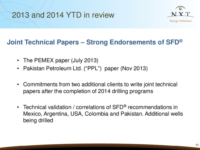 ANNUAL GENERAL MEETING SANTA BARBARA CA – Nxt Energy Solutions, Inc. – slide 10