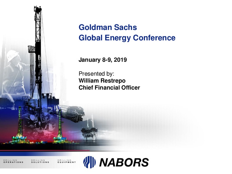 Goldman Sachs Global Energy Conference – Nabors Industries Ltd. – slide 1