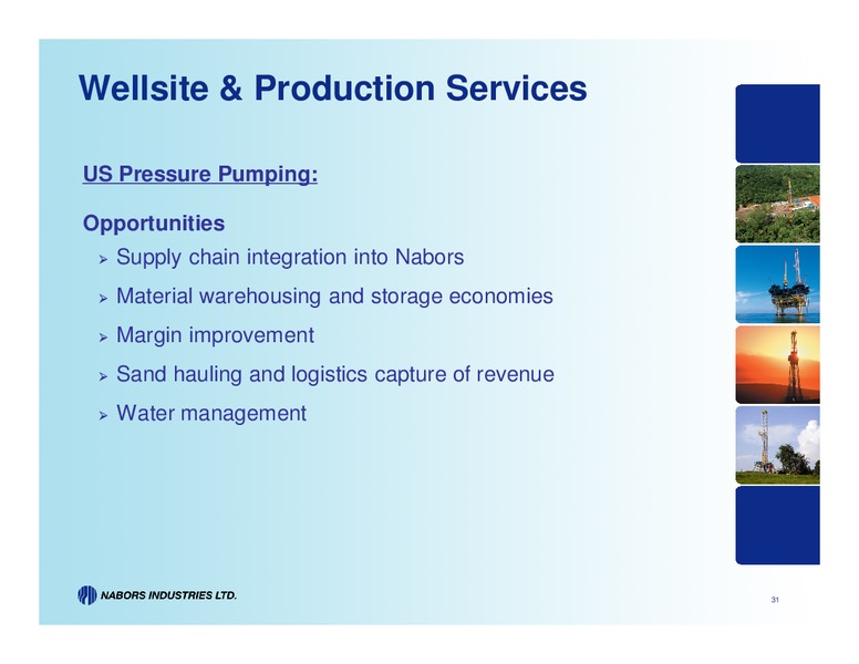 CREDIT SUISSE ENERGYSUMMIT – Nabors Industries Ltd. – slide 31