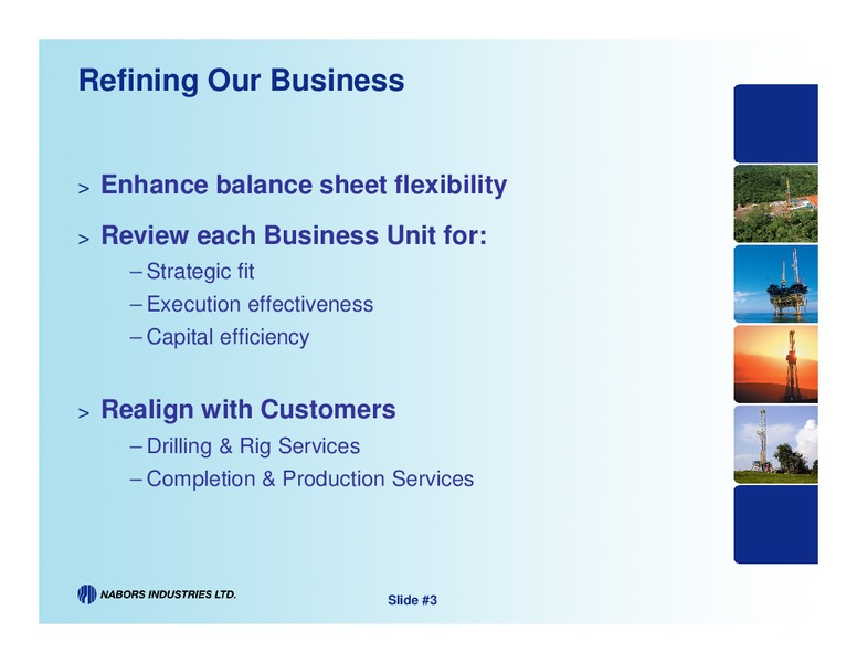 Q4 2011 EARNINGS CALL – Nabors Industries Ltd. – slide 2
