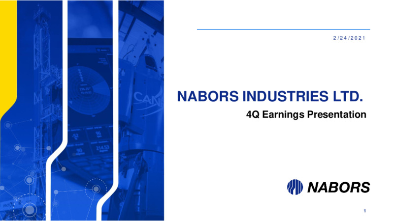 Fourth Quarter Earnings Presentation – Nabors Industries Ltd. – slide 1