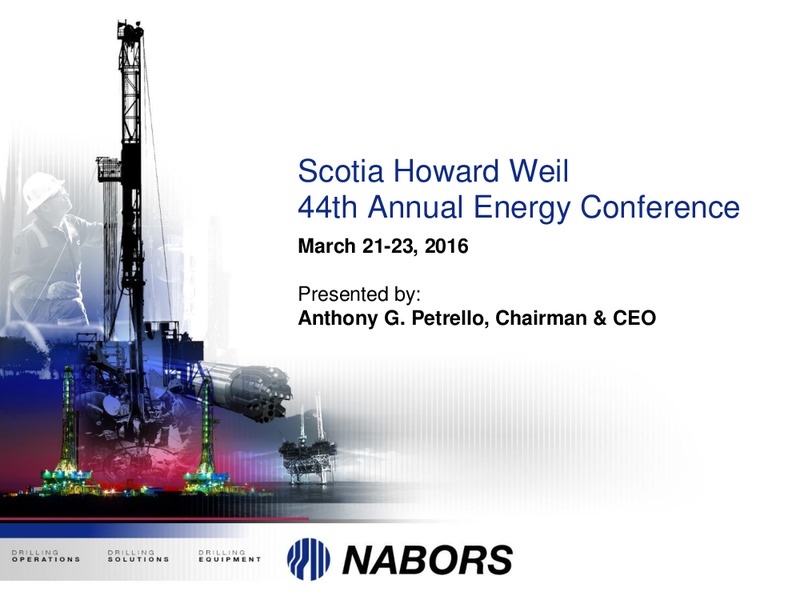 Scotia Howard Weil 44th Annual Energy Conference – Nabors Industries Ltd. – slide 1