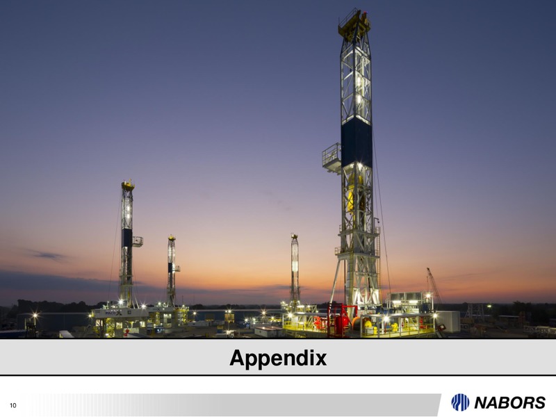 Q2 2016 Earnings Presentation – Nabors Industries Ltd. – slide 9