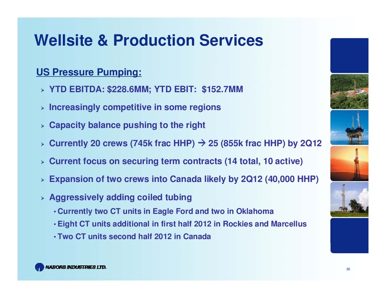 2011 JEFFERIES GLOBAL ENERGY CONFERENCE – Nabors Industries Ltd. – slide 30