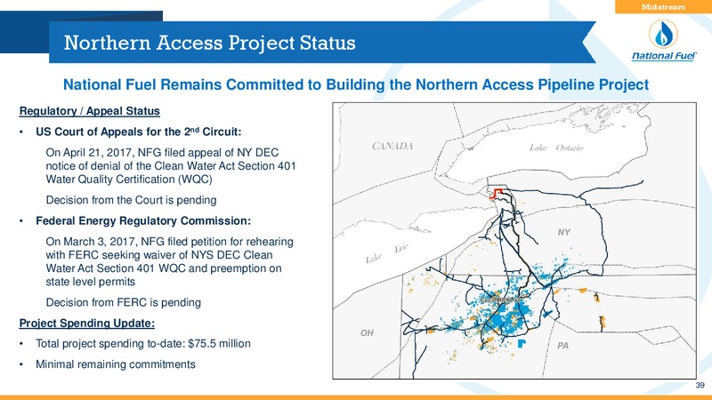March 2018 Investor Presentation – National Fuel Gas Co. – slide 38