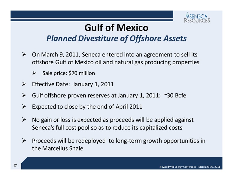 Howard Weil Energy Conference – National Fuel Gas Co. – slide 20