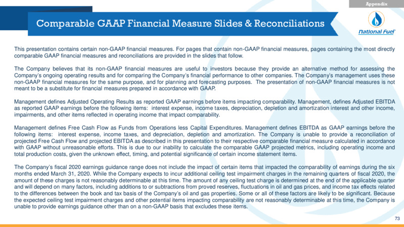 Acquisition of Shell Appalachia Assets – National Fuel Gas Co. – slide 73