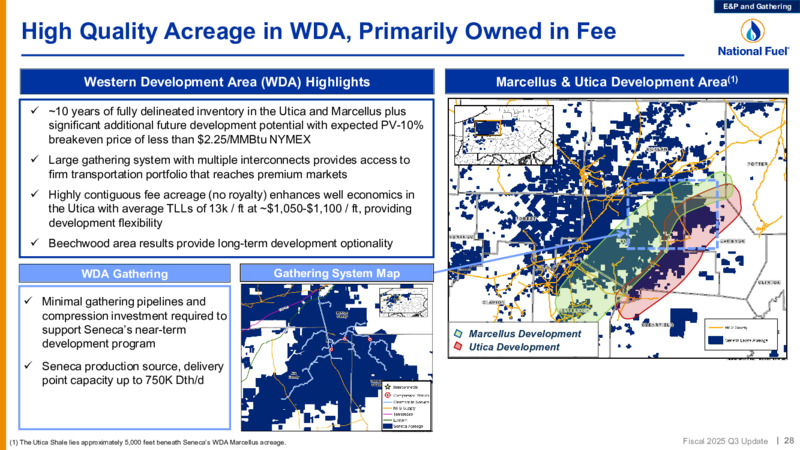 3Q 2025 Update Investor Presentation – National Fuel Gas Co. – slide 28