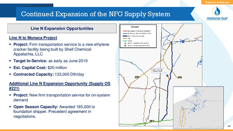 3Q 2018 Investor Presentation – National Fuel Gas Co. – slide 43