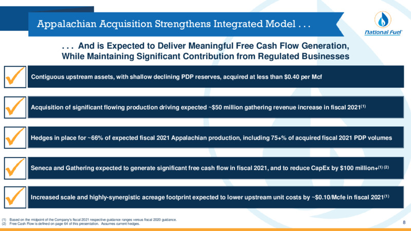 Q3 2020 Investor Presentation – National Fuel Gas Co. – slide 8