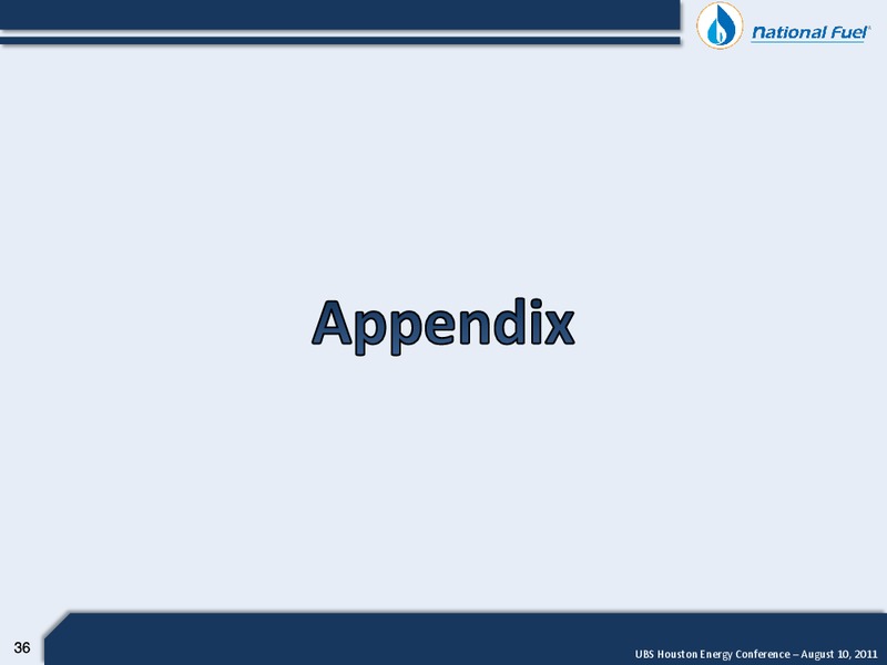 UBS Houston Energy Conference – National Fuel Gas Co. – slide 35