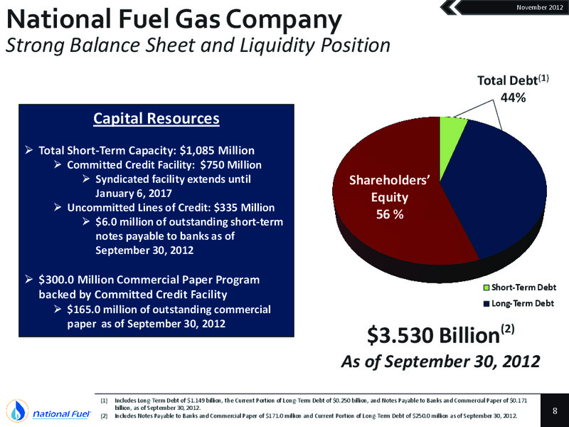 Q4 2012 Update – National Fuel Gas Co. – slide 7