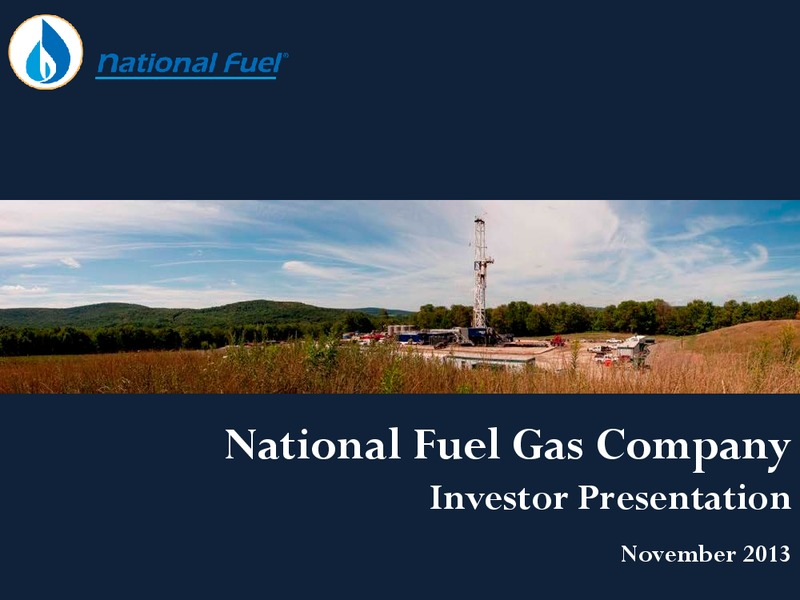 Q4 2013 Update – National Fuel Gas Co. – slide 1