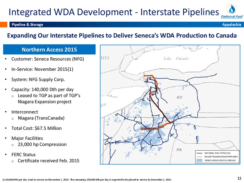 November 2015 Investor Presentation – National Fuel Gas Co. – slide 11