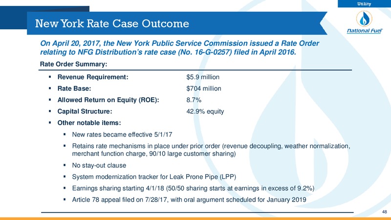 December 2018 Investor Presentation – National Fuel Gas Co. – slide 47