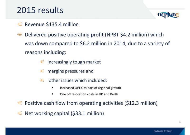 August 2015 Investor Presentation – Neptune Marine Services Limited – slide 4
