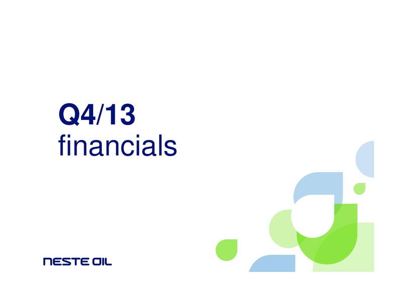 FINANCIAL STATEMENTS 2013 – Neste Oil – slide 4