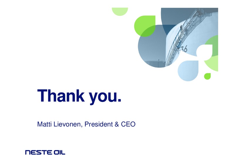 Q1 2014 RESULTS – Neste Oil – slide 27