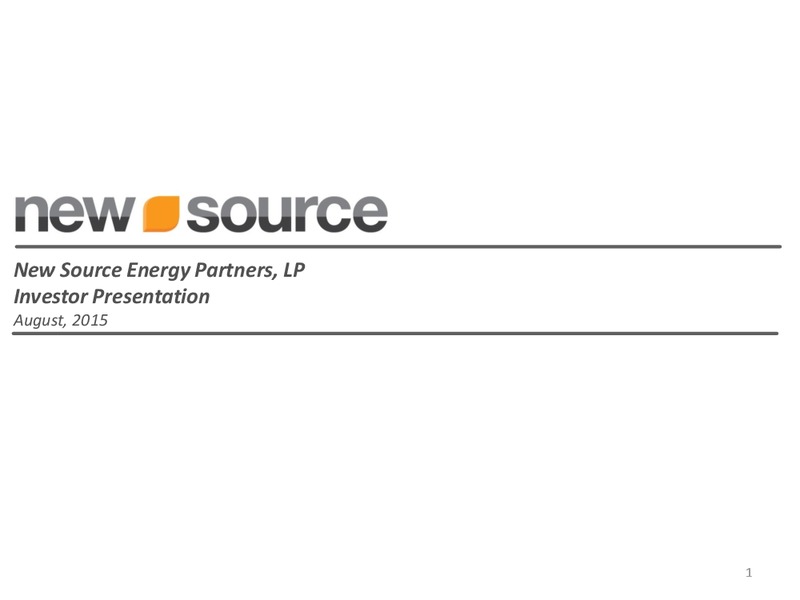 August 2015 Investor Presentation – New Source Energy Partners L.P. – slide 1