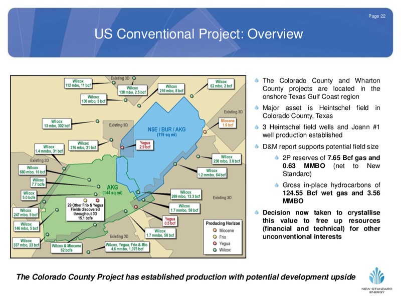 MARCH 2012 INVESTOR PRESENTATION – New Standard Energy – slide 23