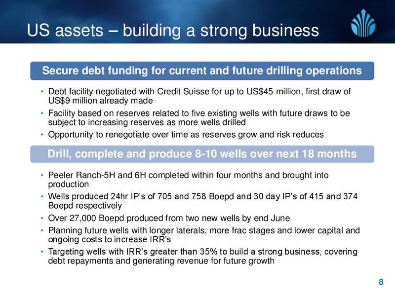 JULY 2014 INVESTOR PRESENTATION – New Standard Energy – slide 8