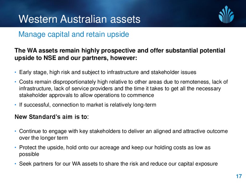 DUG AUSTRALIA CROSS BORDER JOINT VENTURES – New Standard Energy – slide 16