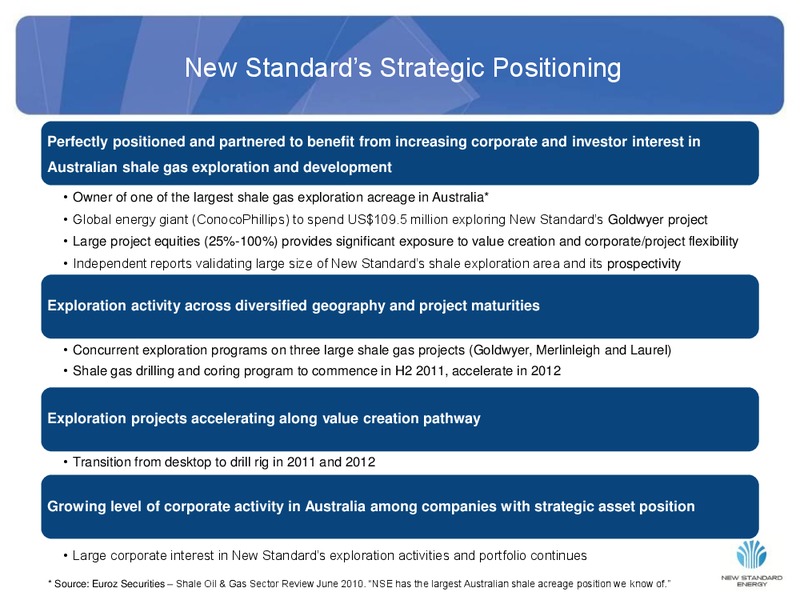 GOOD OIL CONFERENCE – New Standard Energy – slide 8
